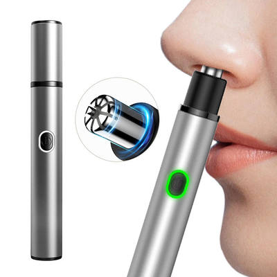 Un buen precio. Hair Clippers Hair Nose Trimmer Waterproof razor Eyebrow Trimmer Rechargeable Painless Nose Hair Cutter en línea