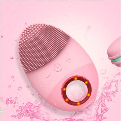Un buen precio. Skin Care Device Waterproof Soft Silicone Face Washing Brush Facial Massager Electric Cleansing Brush Massage en línea