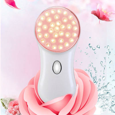 Un buen precio. Free Moving RF Head Three LED Light Vibtraion EMS Home Use Radio Frequency Facial Beauty Device Instrument en línea