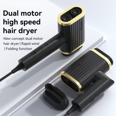 Un buen precio. Negative Ion Blow Dryer Dual Motors Professional Salon Hair Dryer Fast Hair Drying Hair Dryer en línea